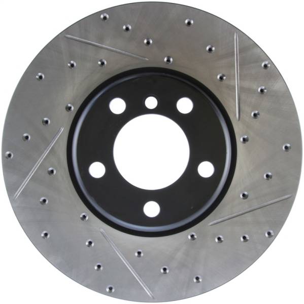 StopTech - StopTech BMW 12-15 335i / 2014 428i / 2015 235i/228i Front Left Slotted & Drilled Sport Brake Rotor