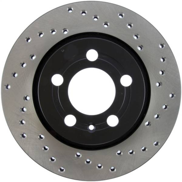 StopTech - StopTech 03-05 VW Golf GTi (vented rear discs) Drilled Left Rear Rotor