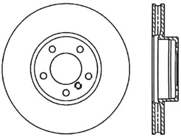 StopTech - StopTech 04-12 Volkswagen Touareg Drilled Left Front Premium Brake Rotor