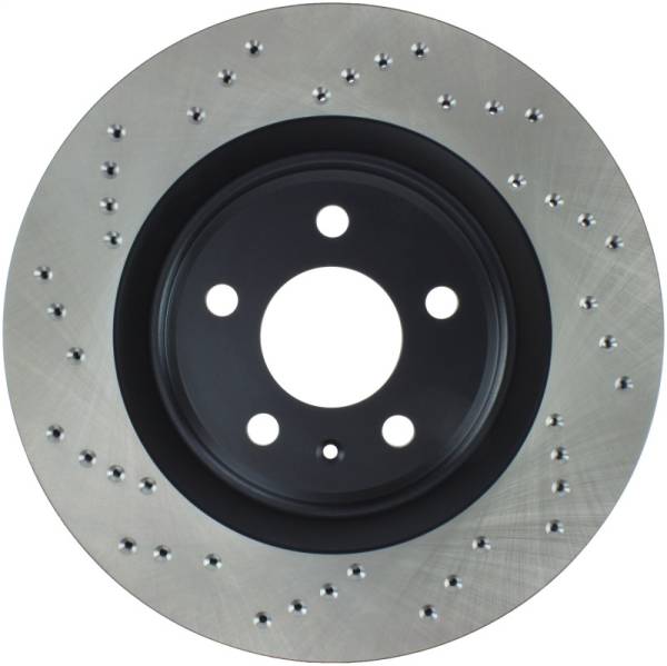 StopTech - StopTech 12 Audi S4 Rear Right Drilled Rotor