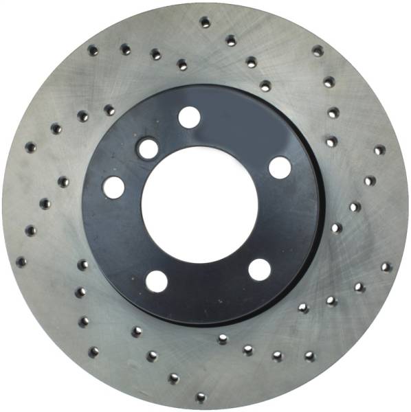 StopTech - StopTech 08-10 BMW 128i Cross Drilled Left Front Rotor