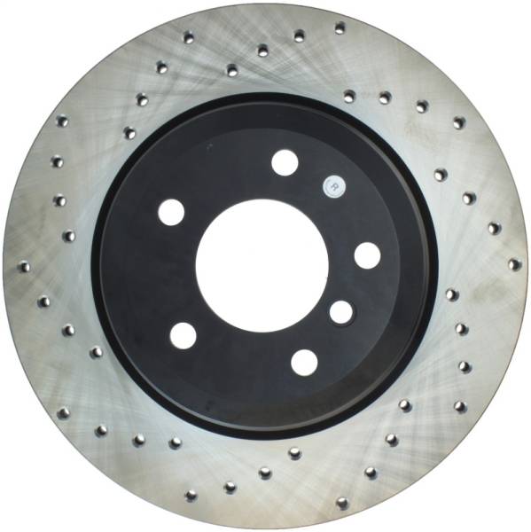 StopTech - StopTech Sport Cross Drilled Brake Rotor - Front Left