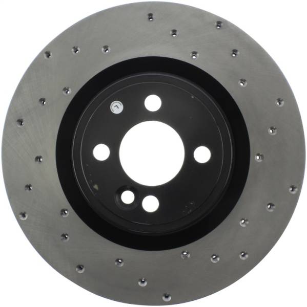 StopTech - StopTech Sport Cross Drilled Brake Rotor - Front Right