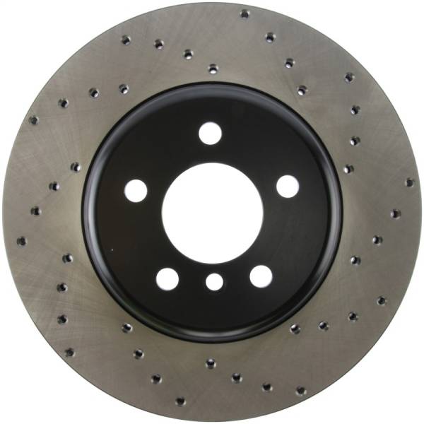 StopTech - StopTech 11-13 BMW 550i Rear Left Drilled Sport Brake Rotor