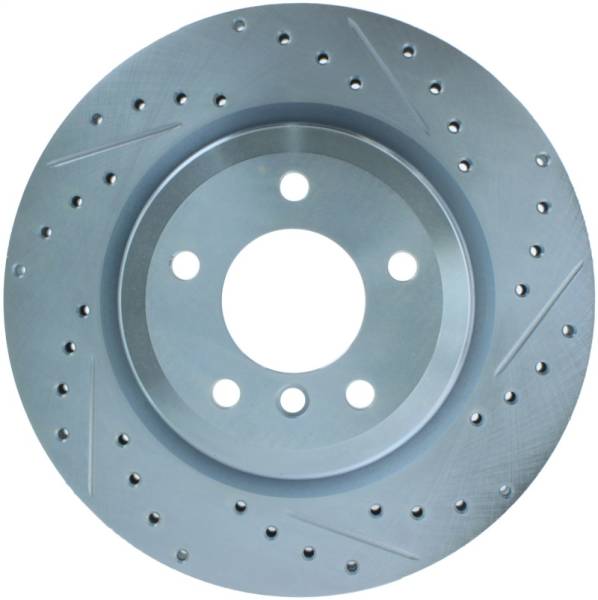 StopTech - StopTech Select Sport 07-13 BMW 335i Slotted & Drilled Vented Left Rear Brake Rotor