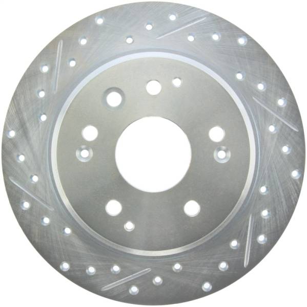 Stoptech - StopTech Select Sport 04-08 Acura TL Drilled & Slotted Rear Passenger Side Sport Brake Rotor - 227.40061R