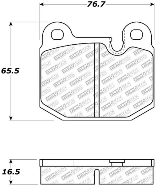 StopTech - StopTech 08-11 Tesla Roadster Street Select Front Brake Pads