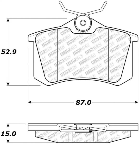 StopTech - StopTech Street Select Brake Pads - Rear