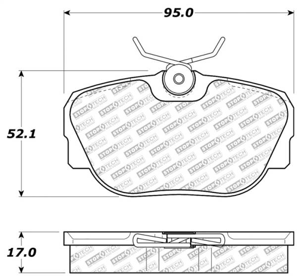 StopTech - StopTech 87-93 Saab 900 Street Select Brake Pads Front - Rear