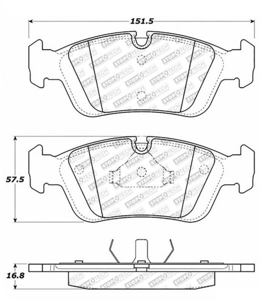 StopTech - StopTech Street Select Brake Pads - Rear