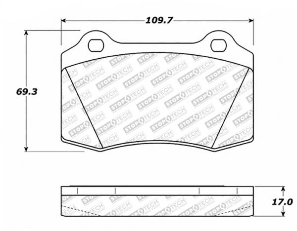 StopTech - StopTech Street Select Brake Pads w/Hardware - Front/Rear