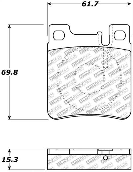 StopTech - StopTech Street Select Brake Pads - Rear