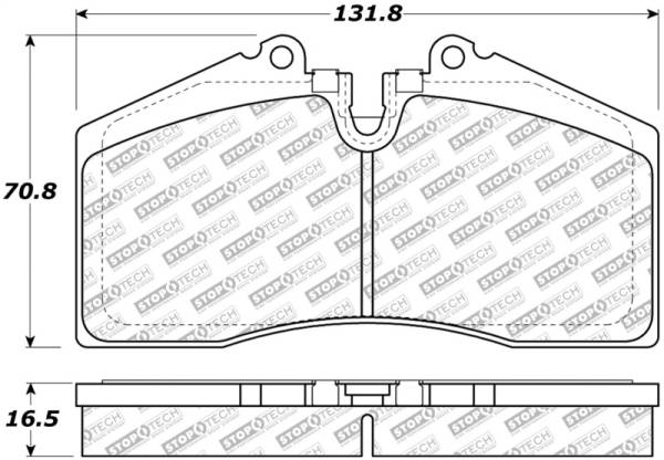 StopTech - StopTech 86-98 Porsche 911/928/944/968 Street Select Brake Pads