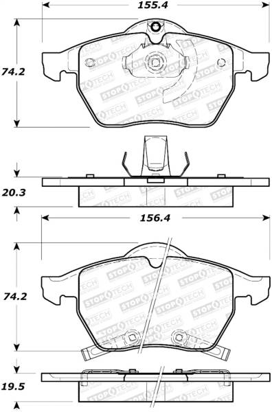 StopTech - StopTech Street Select Brake Pads