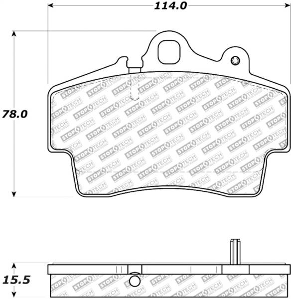 StopTech - StopTech Street Select Brake Pads w/ Hardware - Front