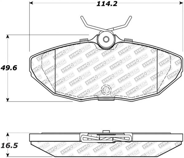 StopTech - StopTech Street Select Brake Pads Rear - 00-06 Lincoln LS