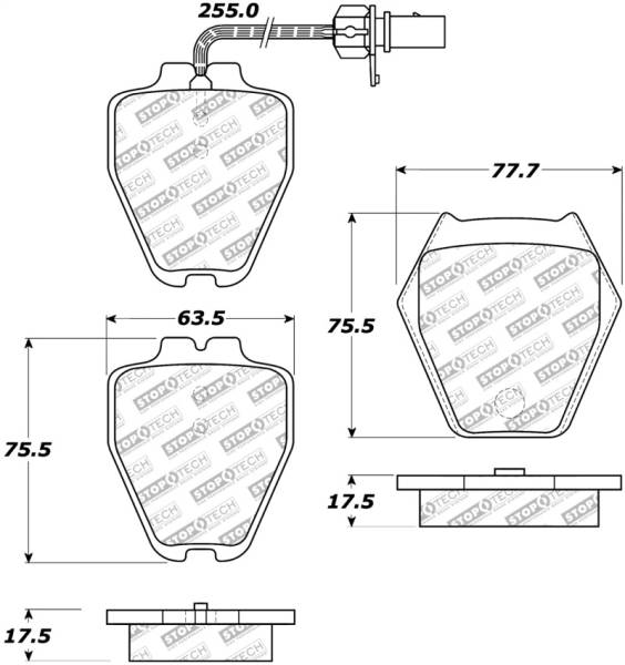 StopTech - StopTech Street Select Brake Pads - Rear