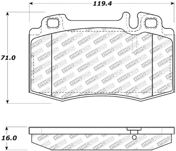 StopTech - StopTech Street Select Brake Pads w/Hardware - Front