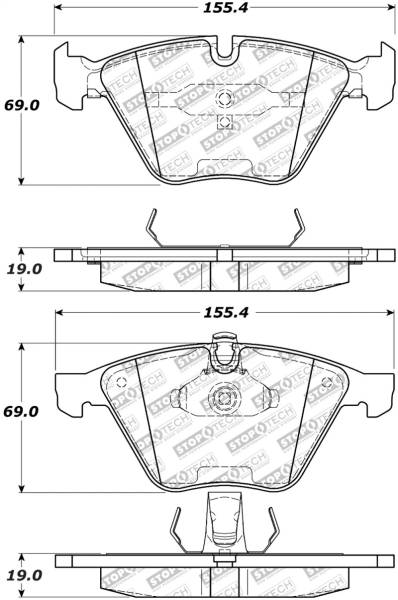 StopTech - StopTech Street Select Brake Pads - Front