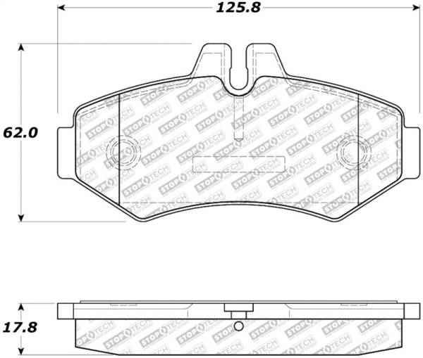 StopTech - StopTech 02-11 Mercedes G500 Street Select Rear Brake Pads