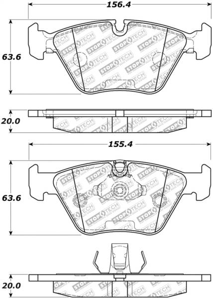 StopTech - StopTech Street Select Brake Pads w/Hardware - Front