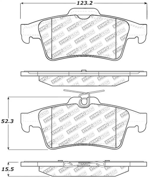 StopTech - StopTech Street Select Brake Pads - Rear