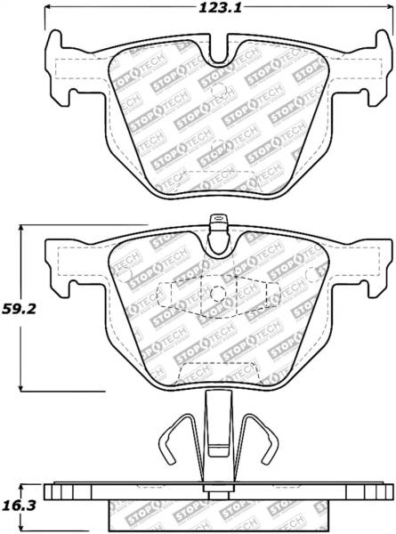 StopTech - StopTech Street Select Brake Pads - Rear