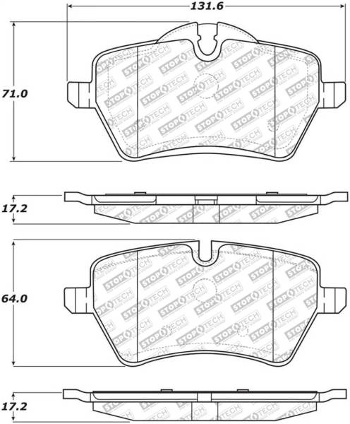 StopTech - StopTech Street Select Brake Pads - Front