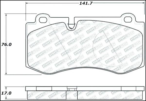 StopTech - StopTech Street Select Brake Pads w/Hardware - Front