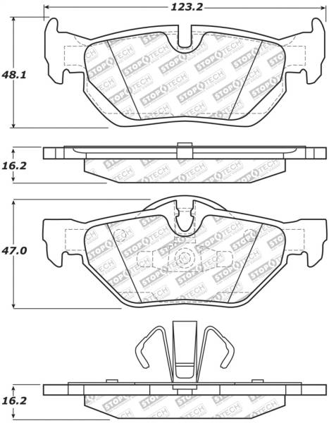 StopTech - StopTech Street Select Brake Pads - Front