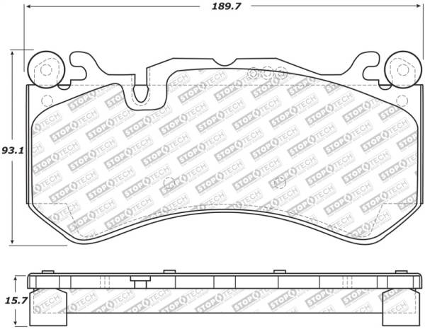 StopTech - StopTech Street Select 14-18 Audi RS7 Front Brake Pads