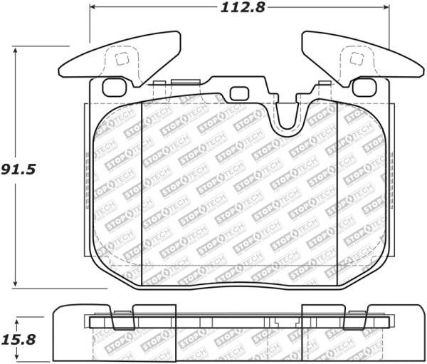 StopTech - Stoptech 12-18 BMW 228i/230i/320i/238i Street Select Brake Pads With Hardware- Front