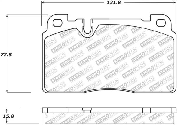 StopTech - StopTech 07-15 Audi Q7 Street Select Brake Pads - Front