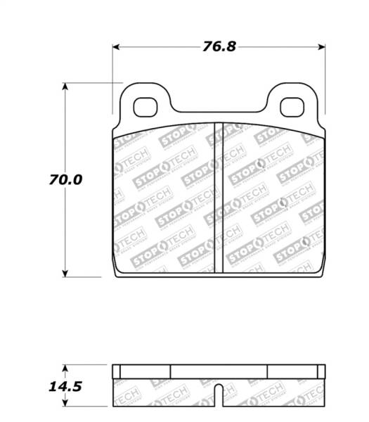 StopTech - StopTech Street Touring 75-95 Alfa Romeo 2000 Spider/Graduate/Veloce Front Brake Pads