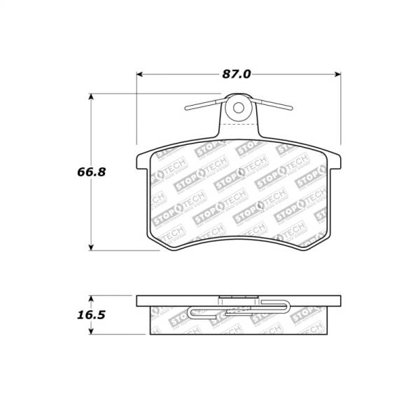 StopTech - StopTech Street Touring 96-2/97 Audi A4 / 96-01 A4 Quattro / 95-98 A6 Rear Brake Pads