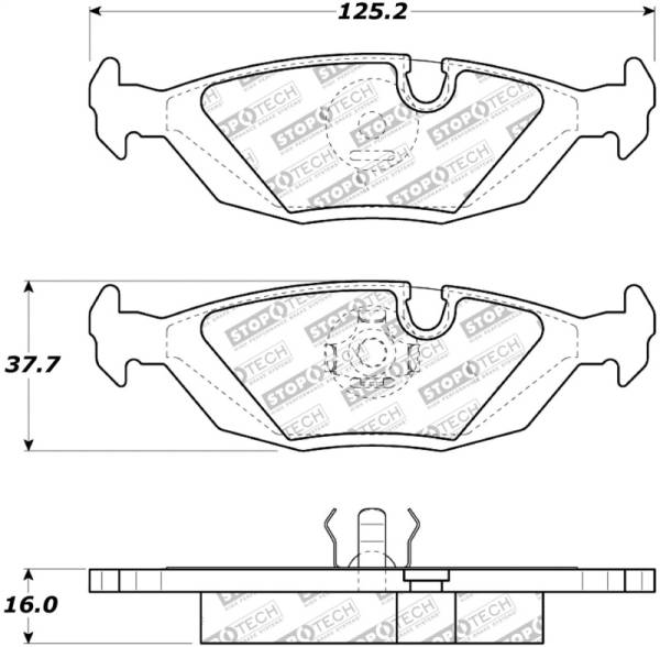 StopTech - StopTech Street Touring Brake Pads