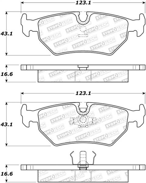 StopTech - StopTech Street Brake Pads - Front