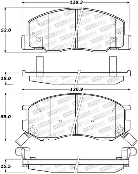 StopTech - StopTech Street Brake Pads - Rear