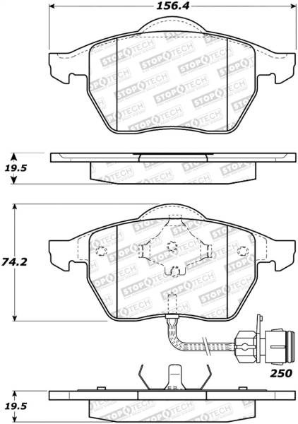 StopTech - StopTech Street Brake Pads - Rear