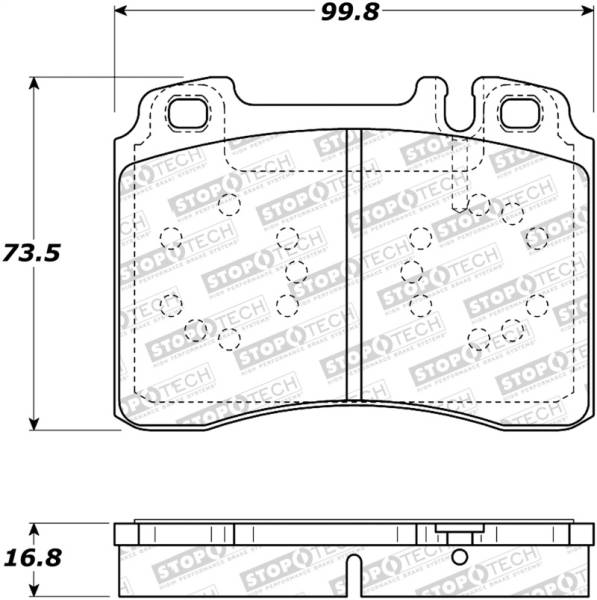 StopTech - StopTech Street Brake Pads - Front