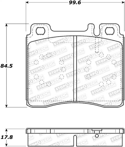 StopTech - StopTech Street Brake Pads - Front