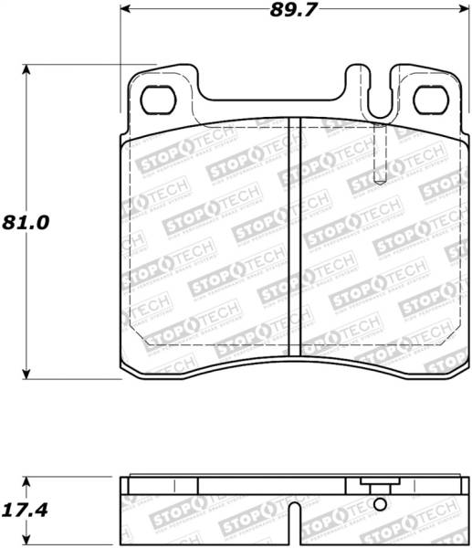 StopTech - StopTech Street Brake Pads - Front