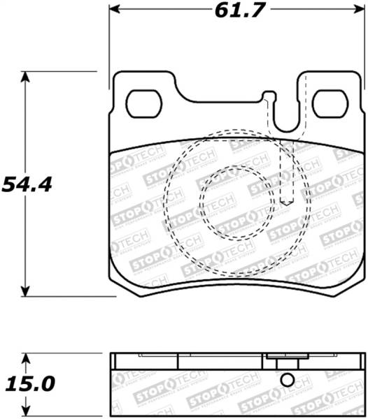 StopTech - StopTech Street Brake Pads - Front