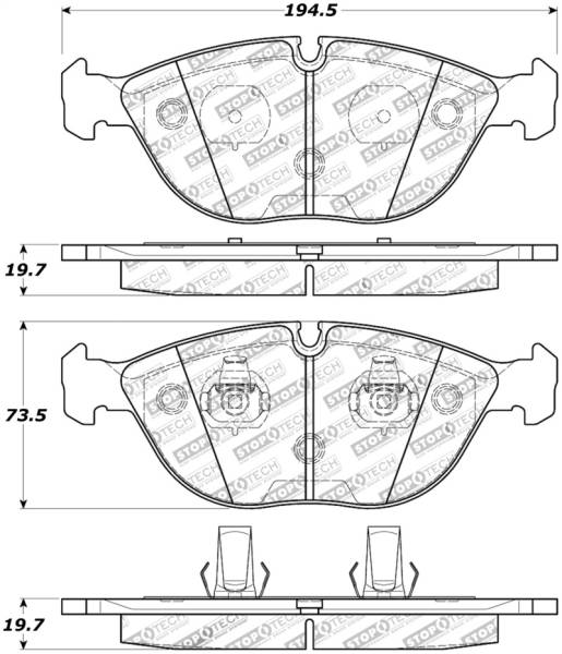 StopTech - StopTech Street Touring Brake Pads