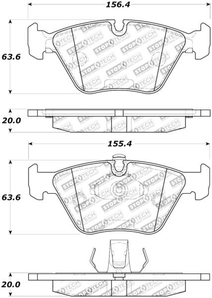 Stoptech - StopTech Street Touring Brake Pads