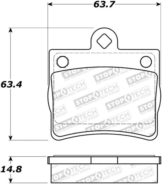 StopTech - StopTech Street Brake Pads