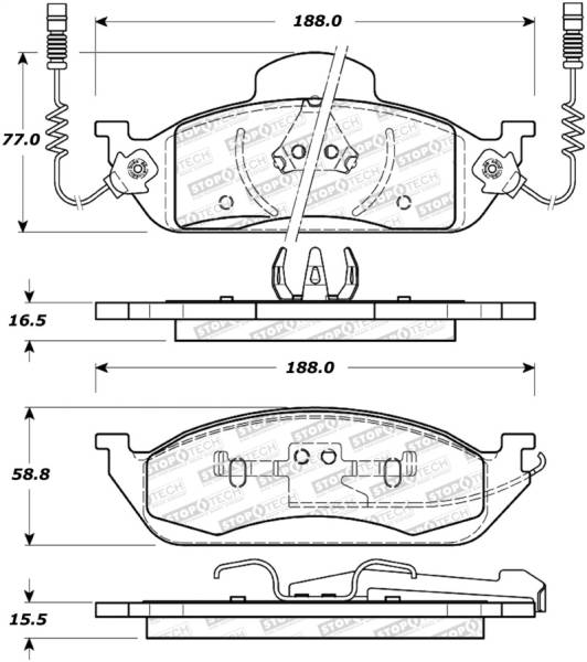 StopTech - StopTech Street Brake Pads