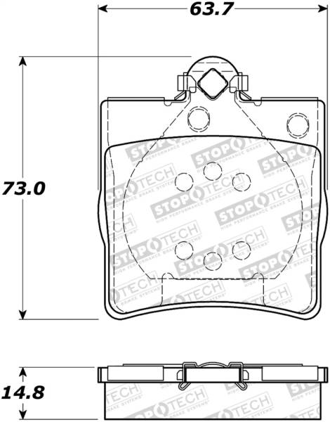 StopTech - StopTech Street Brake Pads