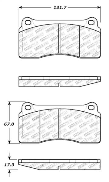 StopTech - StopTech Street Touring 88-92 Ferrari F40 / 94-97 F50 Front & Rear Brake Pads