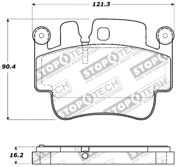 StopTech - StopTech Street Touring 00-07 Porsche Boxster S / 06-07 Cayman Front Brake Pads